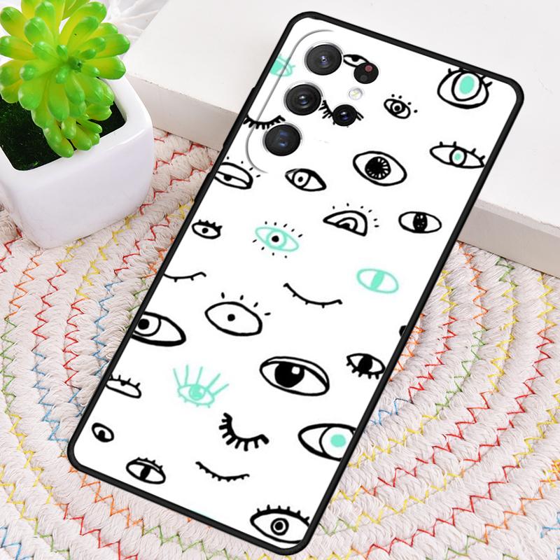 Eyes Pattern Phone Case for Samsung Galaxy Note 10 Pro S26 Ultra S23 S24 FE S25 S21 S22 PLUS Shockproof Cove
