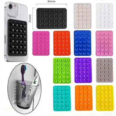 Adhesive Silicone Suction Pad Multifunction Durable Silicone Rubber Sucker Pad 24Square Suction Cups Suction Cup Bracket