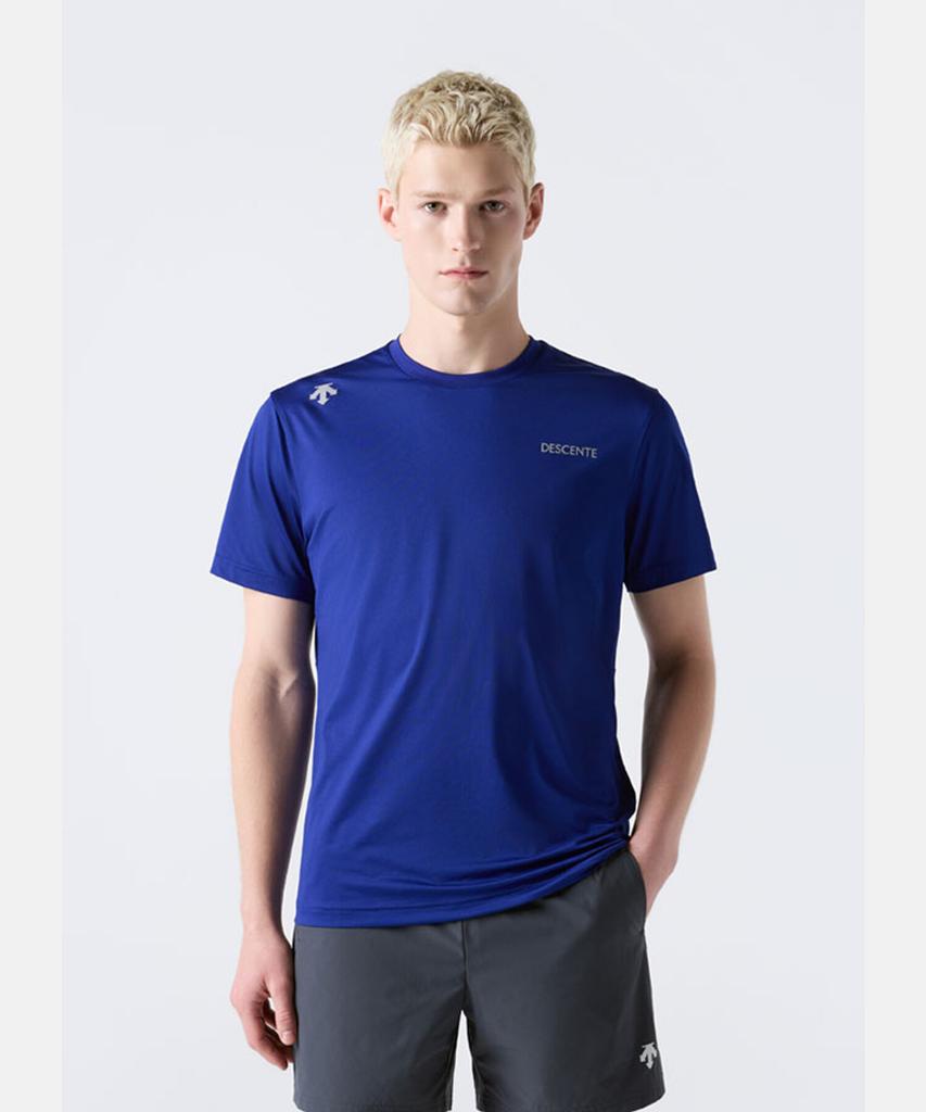 DESCENTE Quick-Dry Short Sleeve T-Shirt Blue Sr323Rts77 (A Type)