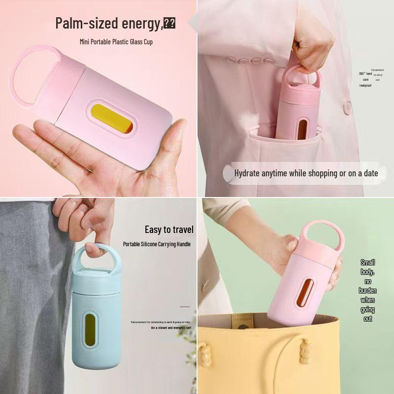 OLOEY Portable High Borosilicate Glass Tumbler