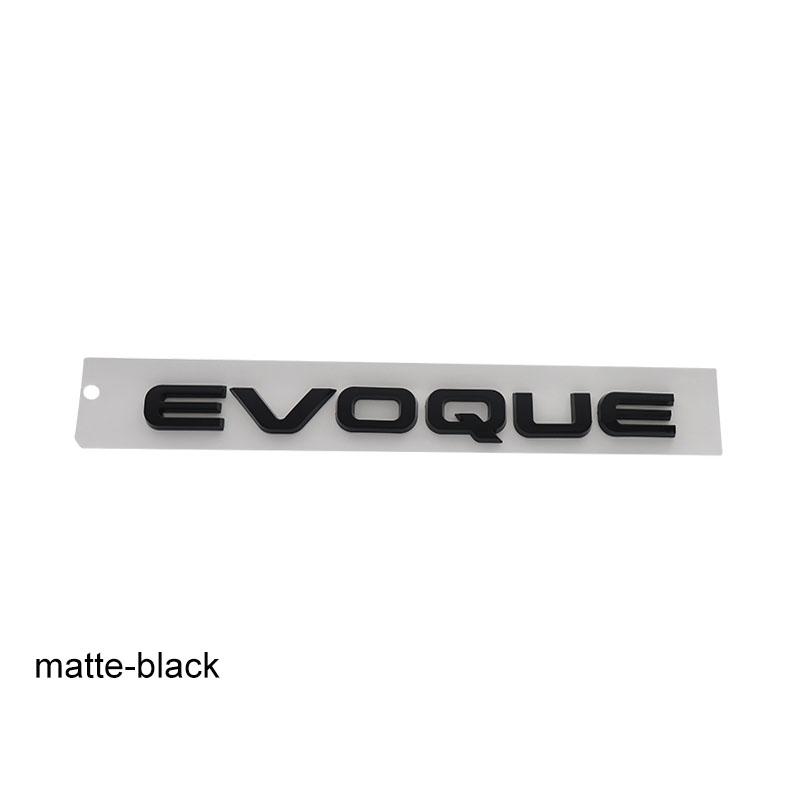 3D Premium EVOQUE Letters for P250 P300 Styling Accessories Car Engine Hood Fender Trunk Tail Rear Decal Emblem Badge Sticker