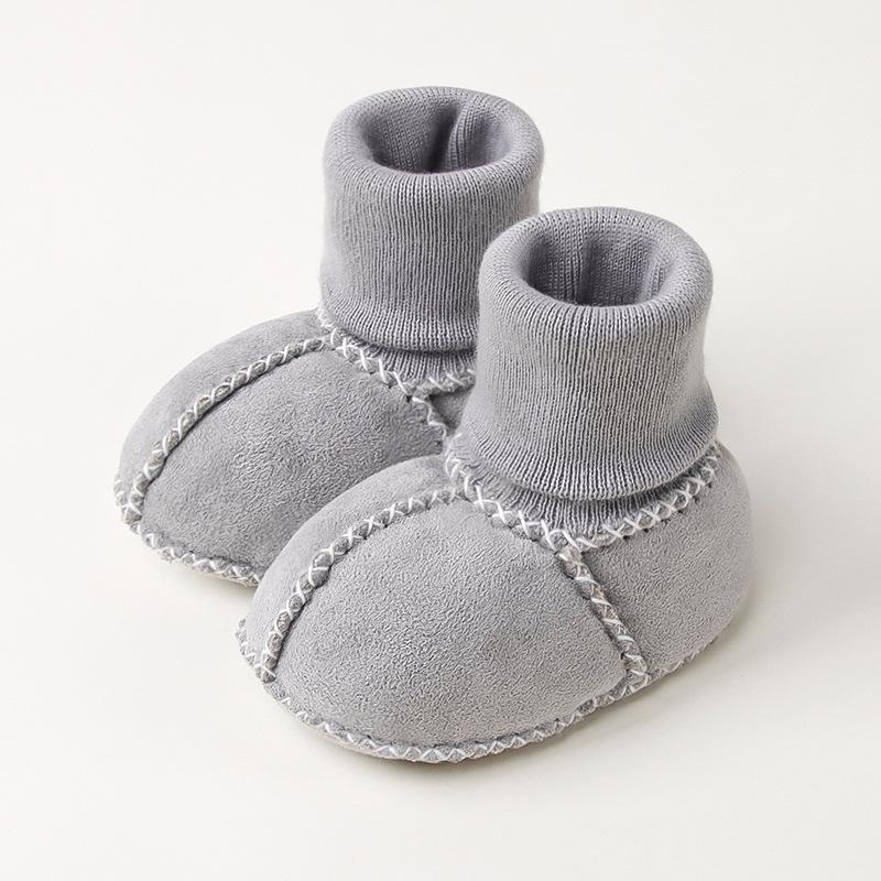 

Бархатные зимние ботинки для малышей: Мягкая, Толстая Подошва, Идеально для 0-12 Месяцев 11CM 0-6 months