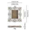 Victoria-Style Retro Resin Photo Frame Ornament - Light Luxury Badge Display Stand for Photo Props