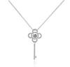 S925 Sterling Silver Light Luxury Key Necklace - Spring/Summer Clavicle Chain