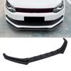 3pcs Front Bumper Lip Splitter Spoiler Body Kit Improve Aerodynamics Bumper Lip Diffuser Replacement for MK5 6R 2010-2014