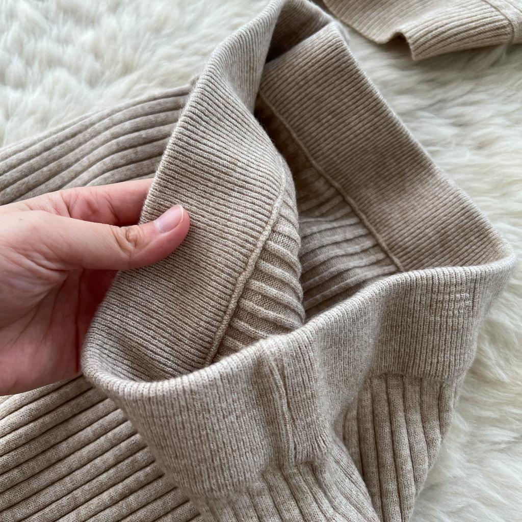 Korean Fashionable Sweater Two Piece Set Woemn's Batwing Sleeve Pullover Jumper Knit Top and High Waist Midi Skirt Sets Casual Knitted 2 Piece Sets