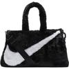 Nike Sportswear Faux Fur 10L Tote Bag Black Casual FB3050-010