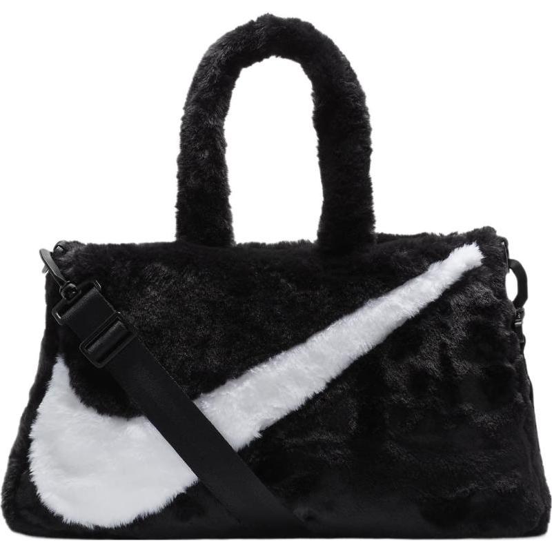 Nike Sportswear Faux Fur 10L Tote Bag Black Casual FB3050-010