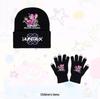 Set Cappello a Maglia e Guanti da Ragazza Cacciatrice di Demoni K-Pop - Accessorio di Moda Caldo per Adolescenti
