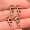 Zinc Alloy Alphabet Charms: 2 Colors, 26 Letter Pendants for Jewelry, Handbag, and Mobile Phone Accessories