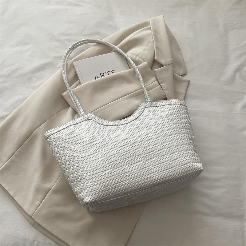 Torba dużej pojemności - Stylowa, na jedno ramię, modna, codzienna, vintage, rekreacyjna torba typu tote