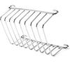 Silver 8 Holes Stainless Steel Tool Toast Cooling Grid Bread Rack Rectangle Air Fryer Accessories Organizer Safe Healthy Stainless Steel Toast Rack