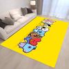 B-Bts21 Alfombra de Cocina de Dibujos Animados Decoración de Habitación Infantil Dormitorio Balcón Felpudo Antideslizante Alfombra de Salón