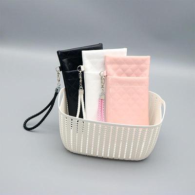 Travel Portable Sunglasses Storage Pouch Case Soft PU Leather Glasses Organizer Bag for Women Men