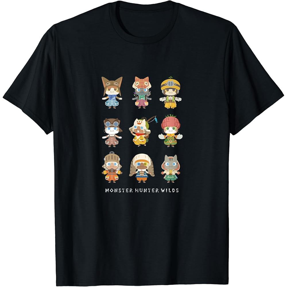 Monster Hunter Wilds Otomo Airou and Support Troops Tee