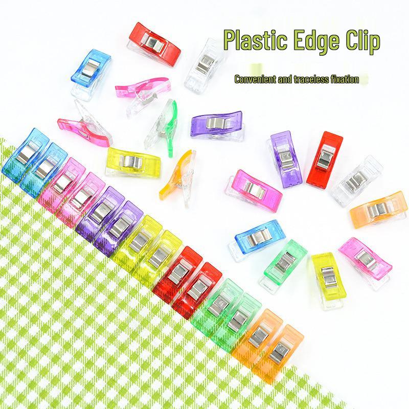 Colorful Plastic Fabric Positioning Clips for Sewing and Crafts
