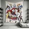 High School DxD Wall Tapestry Aesthetic Wall Hanging Printed Fabric Blanket Decorative Tapestries for Bedroom Living Room Home Decor