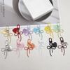 Colorful Heart Bow Keychain DIY Pendant for Bags
