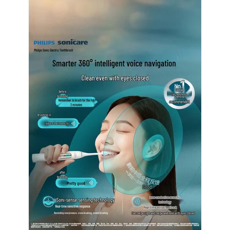 Philips DiamondClean Smart AI Sonic Electric Toothbrush CN Plug (adapter Included)