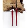 Small cylindrical long style earrings, simple and creative geometric long strip earrings for women