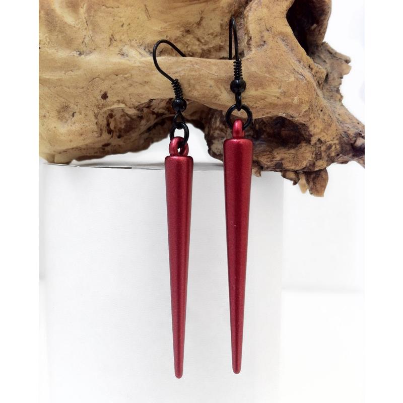 Small cylindrical long style earrings, simple and creative geometric long strip earrings for women