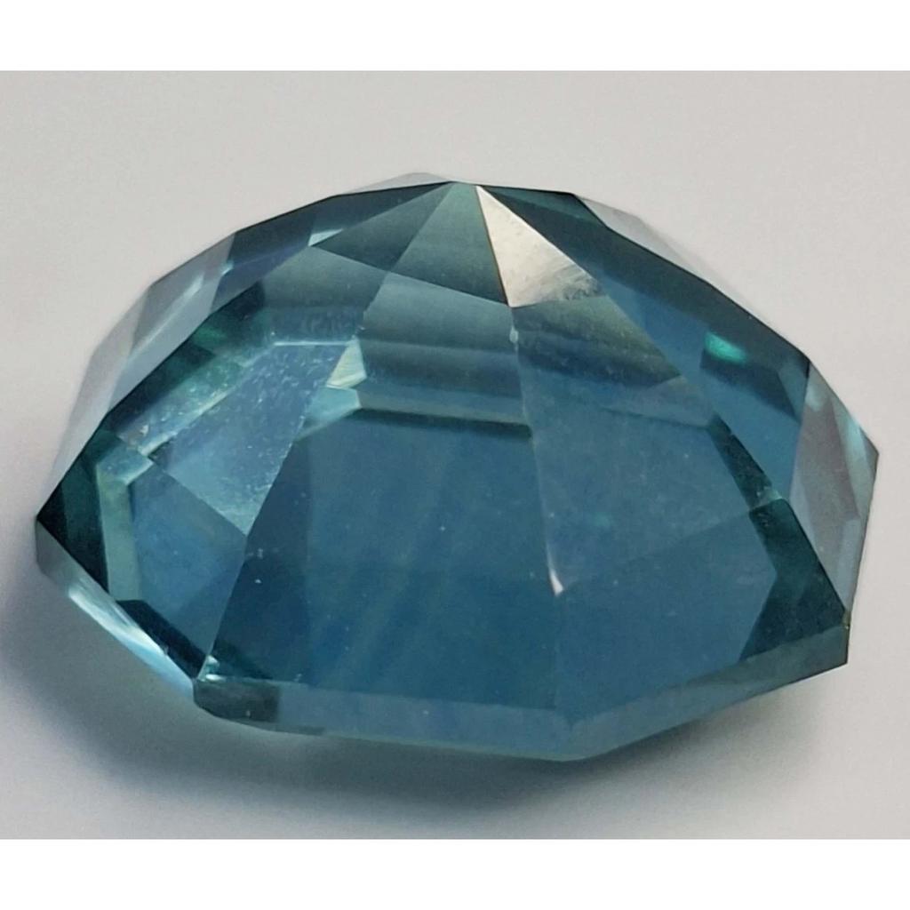 22-24 Ct Natural Tourmaline Teal-Blue Octagon Cut Stunning Certified Gemstone