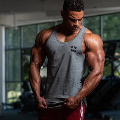 Camisetas sin mangas de entrenamiento de verano para hombre, camisetas sin mangas de algodón transpirables y cómodas, dobladillo curvo