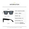 3Pcs Vintage Square Frame Sunglasses Elegant Light Luxury Style Sunscreen Fashion Sunglasses