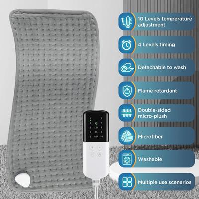 Elektrikli Isıtma Pedi Elektrikli Battaniye Sıcak Kış Fizyoterapi Battaniyesi Sıcak Kompres Yastığı Vücut Sırt Isıtıcısı Zamanlama Kontrolü