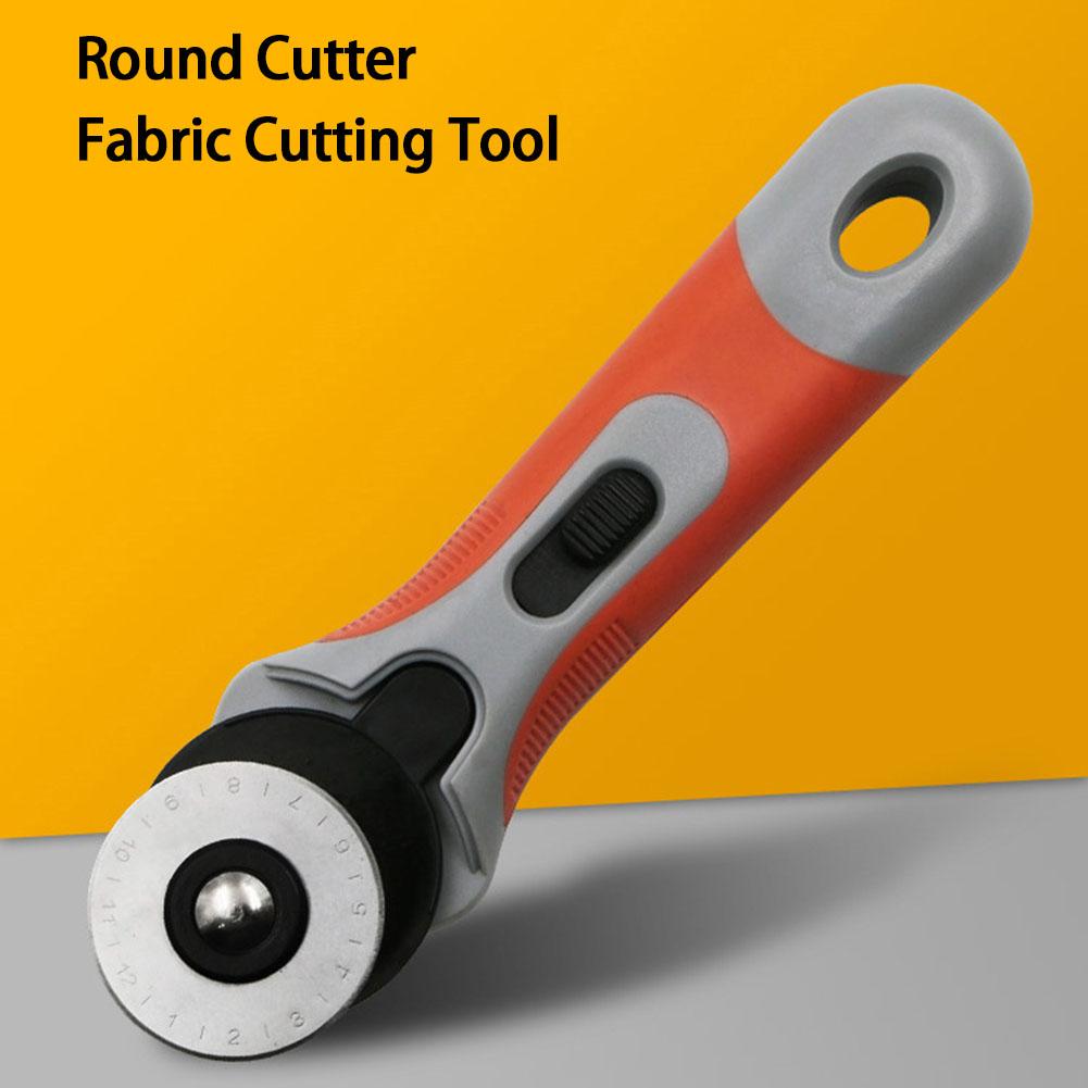 45mm Patchwork Roller Wheel Round Knife Tailor Cutter Rolling Cutter Safety Slide