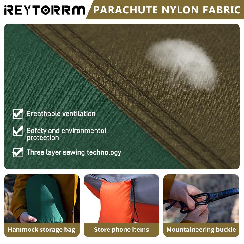 Camping Parachute Hammock 220x100cm Single Portable Outdoor Indoor Nylon Hammock Adult Child Swing For Adventure Garden