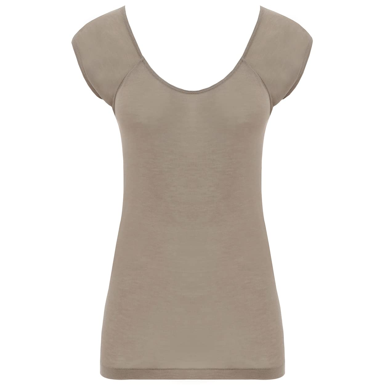 

Triumph Innerwear 5260 French Sleeve 00YO Size M Silk-Blend Top, (Ginger),