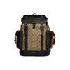 COACH Hudson Canvas With Leather Backpack Men's Brown & Black CB902-QBV0S