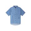 Converse Shirts Men's Blue Lapel Moderate Shirt 10025438-A01