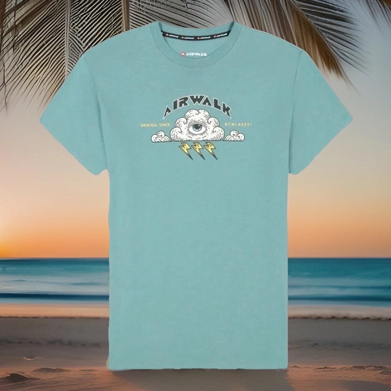Airwalk Men s XL Short Sleeve Graphic T-Shirt Skateboard Skate XL
