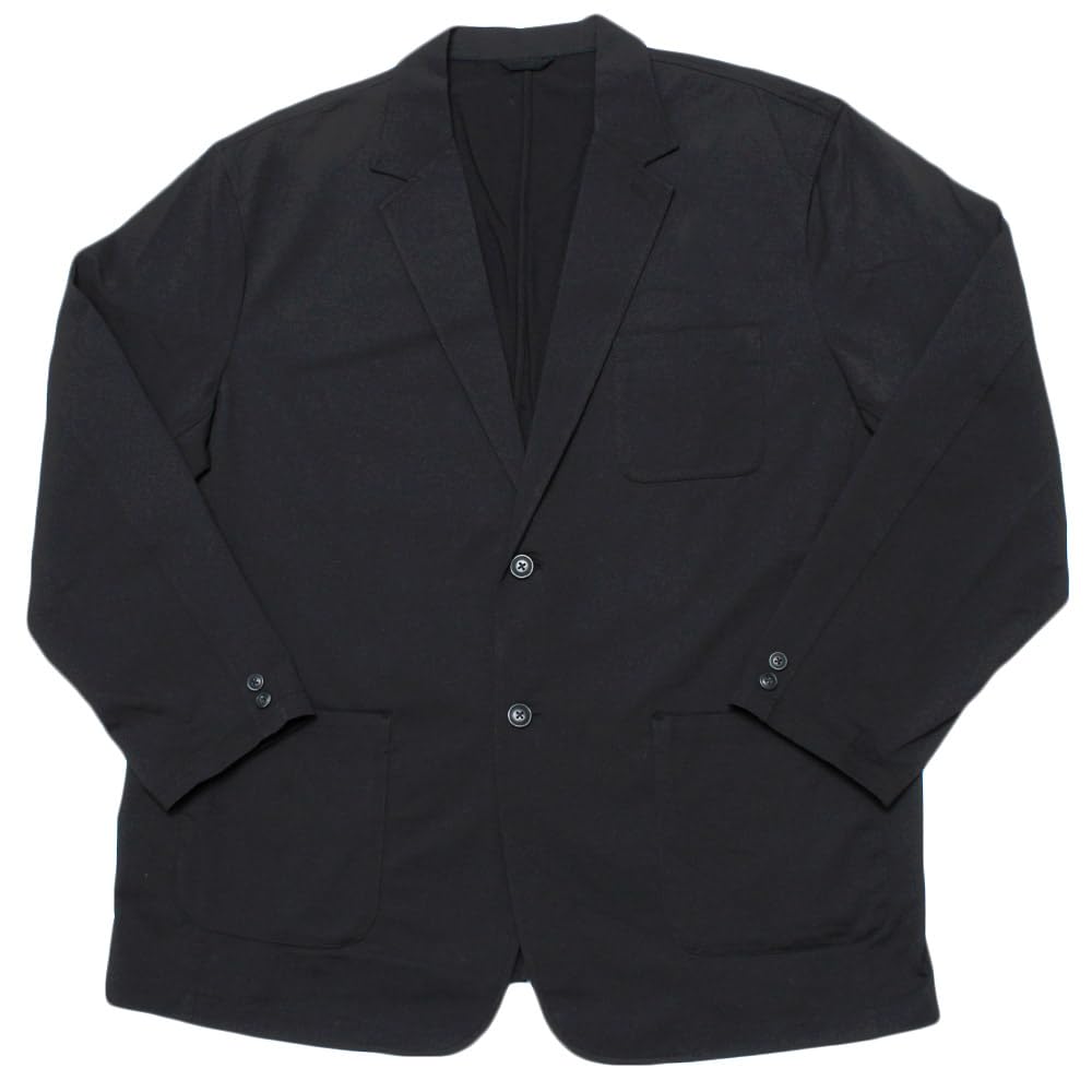 One Colors Men's Tailored Jacket, Plus Size, Dry Stretch, Lightweight, 2B Jacket, Size 4L, Black (49)