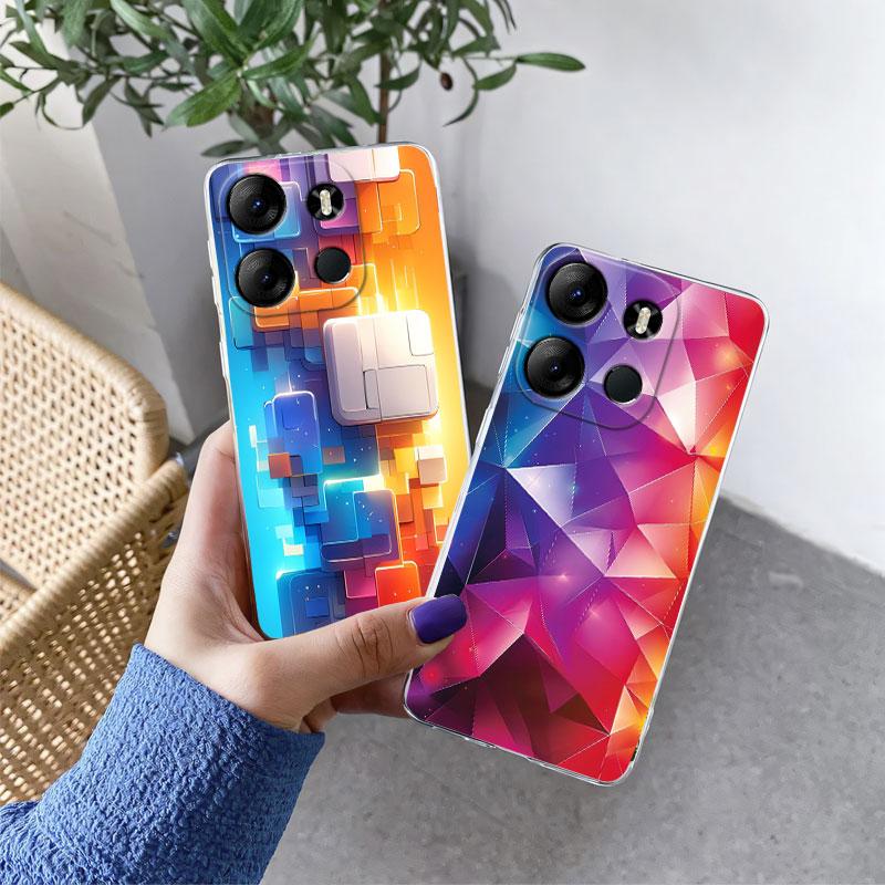 For Infinix Smart 7 Smart 6 HD Plus Case Luxury Protective Cover For Infinix Smart 5 India Marble Clear Soft Silicone Phone Case
