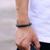 Noter Nuovo Romanzo Bracciale Uomo Occhi di Tigre Naturale Roccia Vulcanica Braccialetto Perline Regalo Per Lui Ematite Guarigione Braslet Pulsera Homme