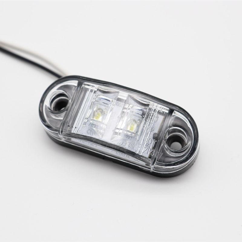 2ks LED boční obrysová světla Vnější světla auta Výstražná koncová světla Auto Návěs Nákladní Nákladní Světlo