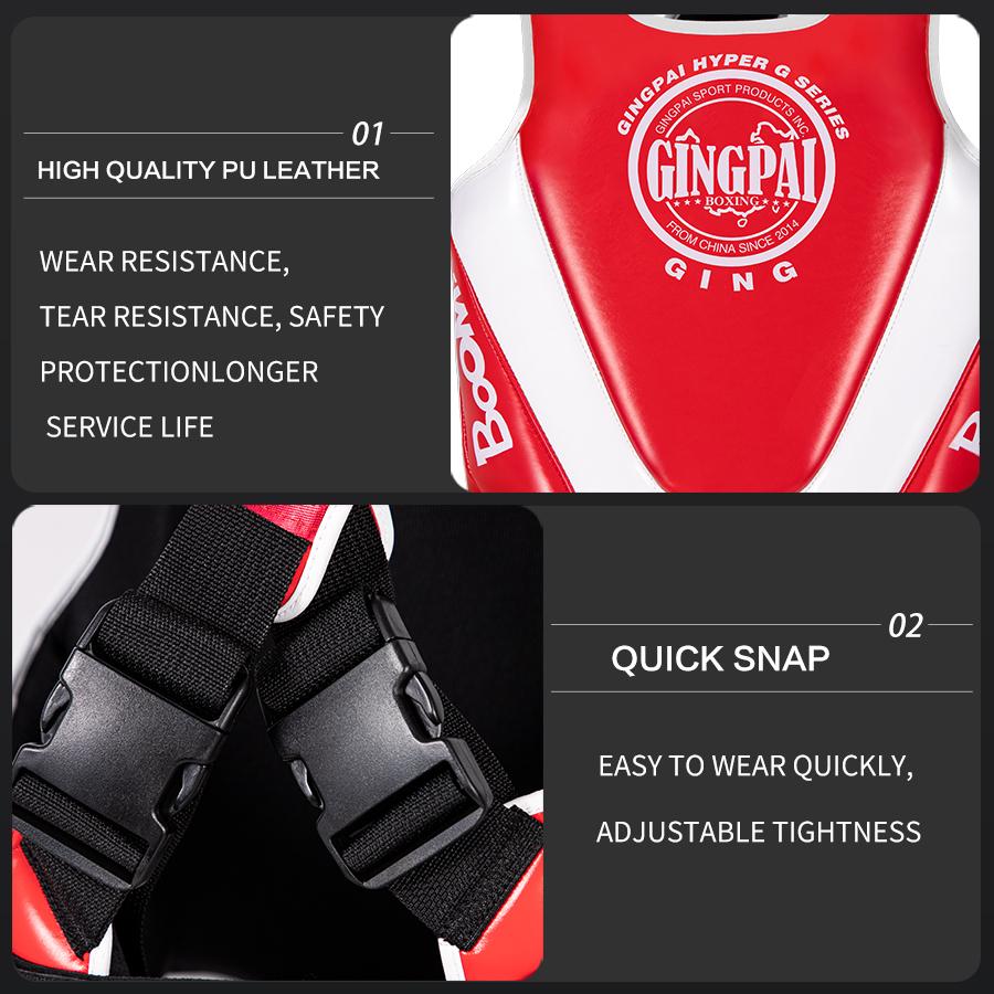 Boxing Chest Protection Professional Sanda Protective Gear Muay Thai Protective Armor Combat Taekwondo Training Body Equipment