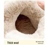 Women's Winter Velvet Bowknot Cotton Slippers with Heel Cover - 2023 Thick Sole, Warm, Girly Style for Outdoor Wear