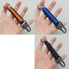 Military Paracord Keychain Ring Survival Kit with Carabiner Braided Cord Rope Lanyard Emergency Knot Tools for Camping Outdoor