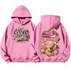 Unisex Lightweight Printed Long Sleeve Pullover Hoodie