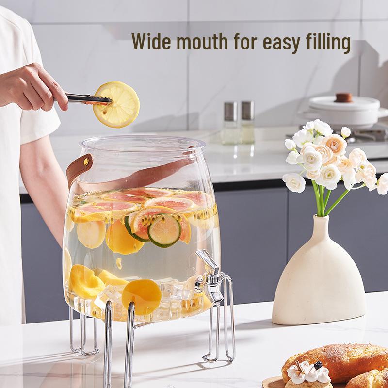 Large Capacity Household Cold Water Kettle with Faucet for Juice, Tea, or Wine Soaking