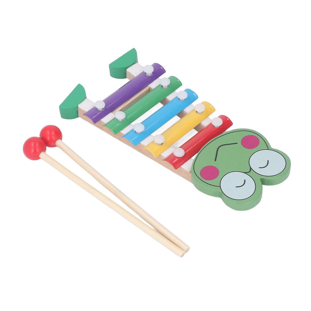 Wood Xylophone Multicolour Baby Percussion Musical Instruments Toys for Preschool Learning Frog