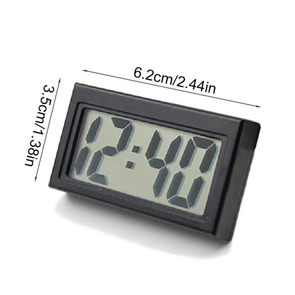 Auto-Armaturenbrett-Uhr Klebend Digitale Uhr Wecker Aufklebe-Uhr für Damen Herren Auto Motorrad LKW Boot Fahrrad Klassenzimmer Kühlschrank