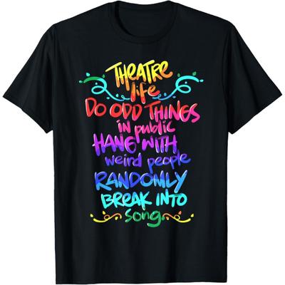 Nerd de Théâtre Drôle Cadeau de Comédie Musicale pour Acteur T-shirt