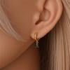 Women's Simple 925 Silver Round Earrings, Snake Design, Elegant And Luxurious, New Jewelry Temperament Girl Daily Wear Earrings