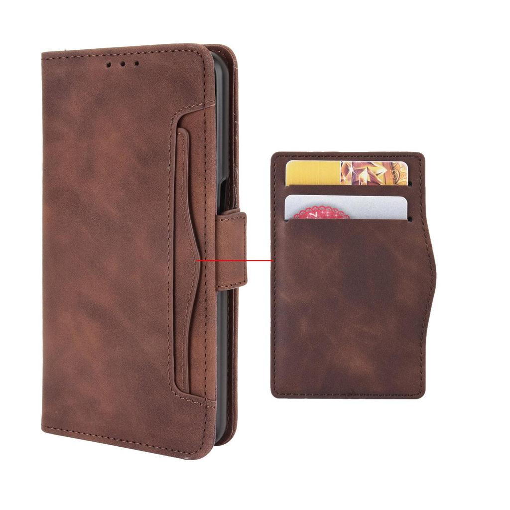 TCL 50SE Phone Leather Flip Case with Multi-Card Slots for TCL 505 4G/XE.
