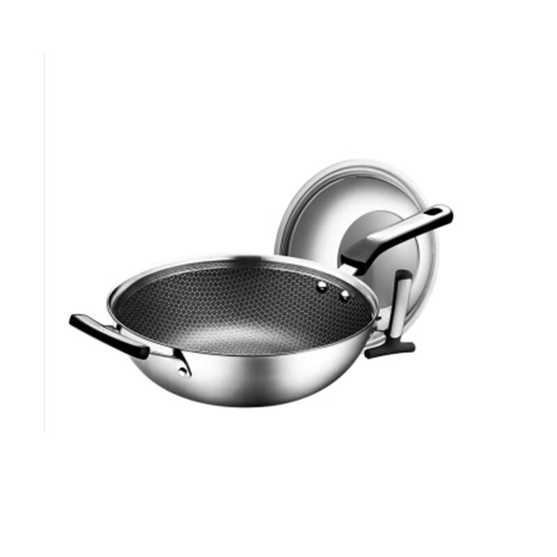 ASD Honeycomb Stainless Steel Wok